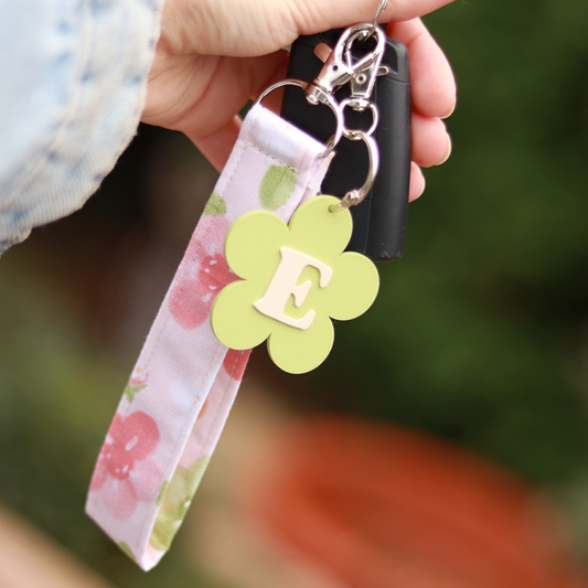 Schlüsselanhänger Buchstabe Flowers