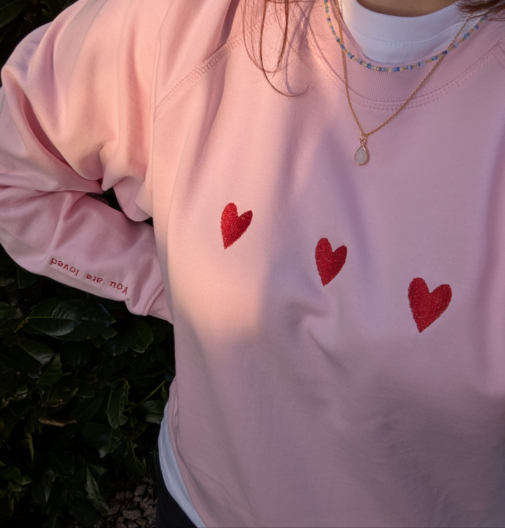 Hearts Sweatshirt | Lightweight