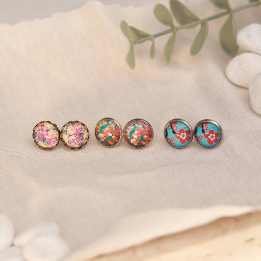 Bloom Radiance | Ohrstecker | Blumen Design