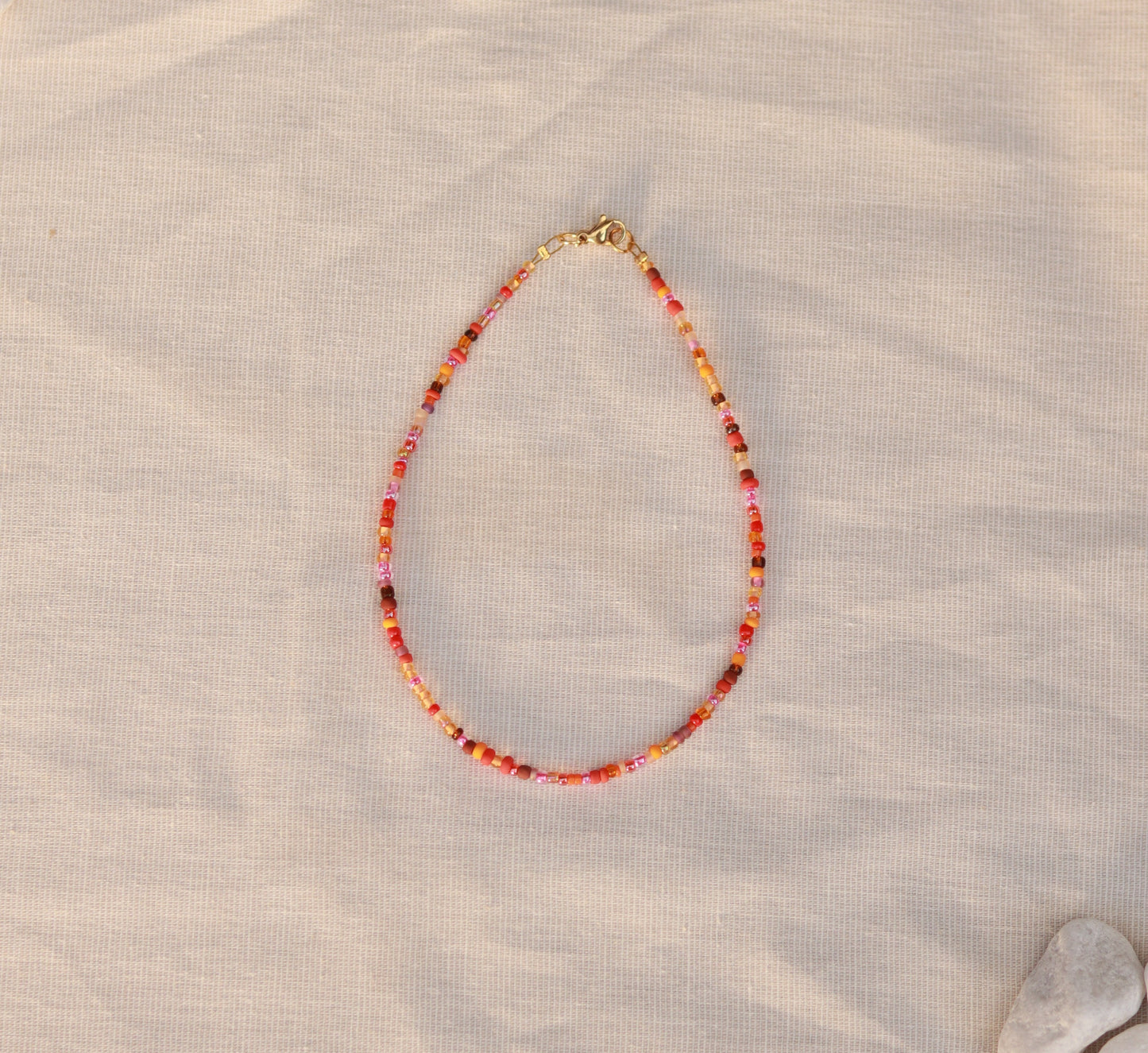 Corallia | Perlenkette | Sommerkette | Fußkettchen | Armband | individuell