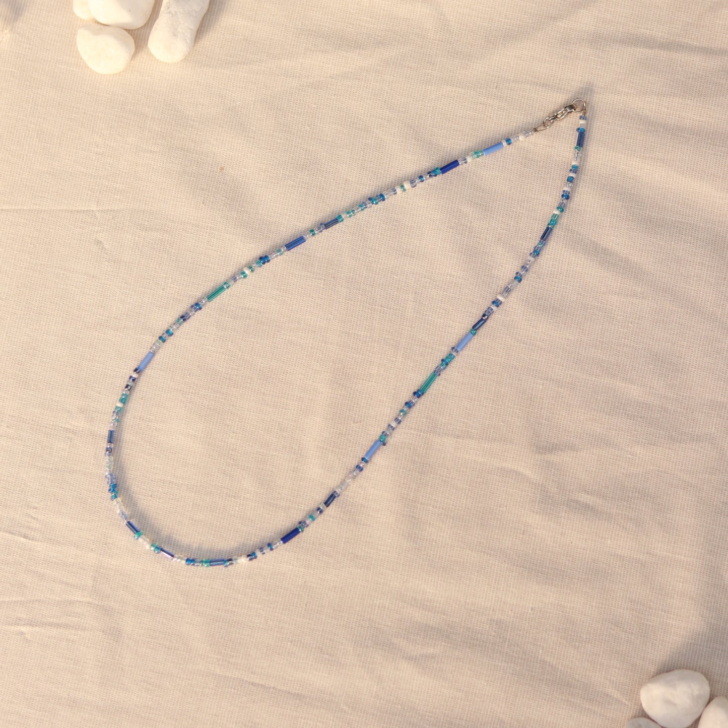 Azure | Perlenkette | Sommerkette | Fußkettchen | Armband | individuell