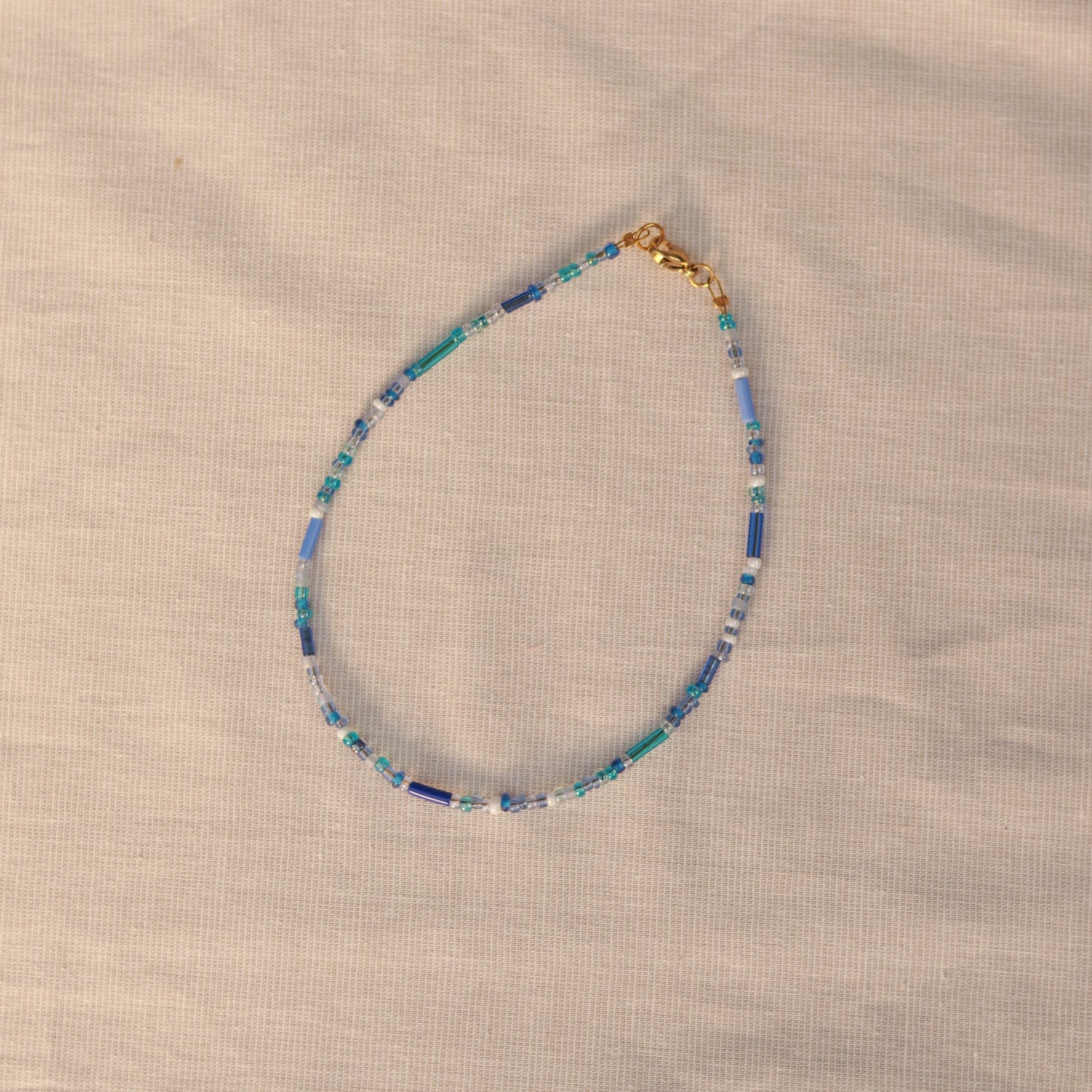 Azure | Perlenkette | Sommerkette | Fußkettchen | Armband | individuell