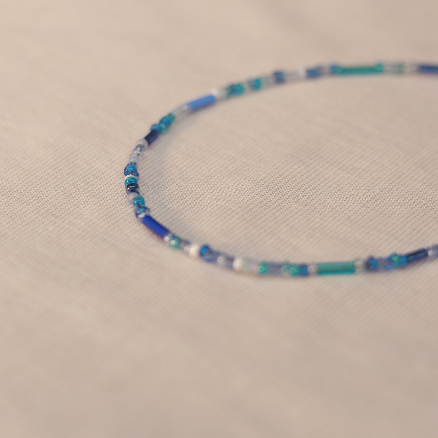 Azure | Perlenkette | Sommerkette | Fußkettchen | Armband | individuell