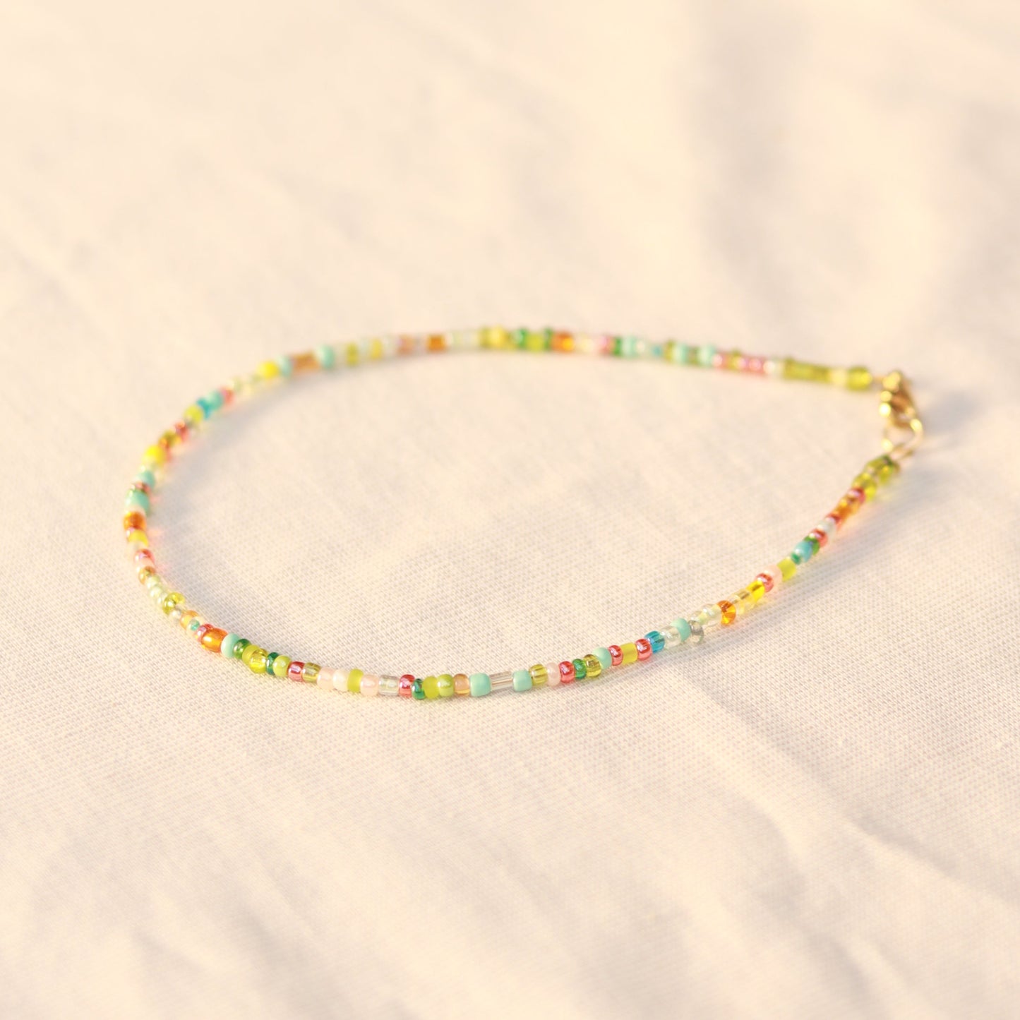 Flowers | Perlenkette | Sommerkette | Fußkette | Armband | individuell