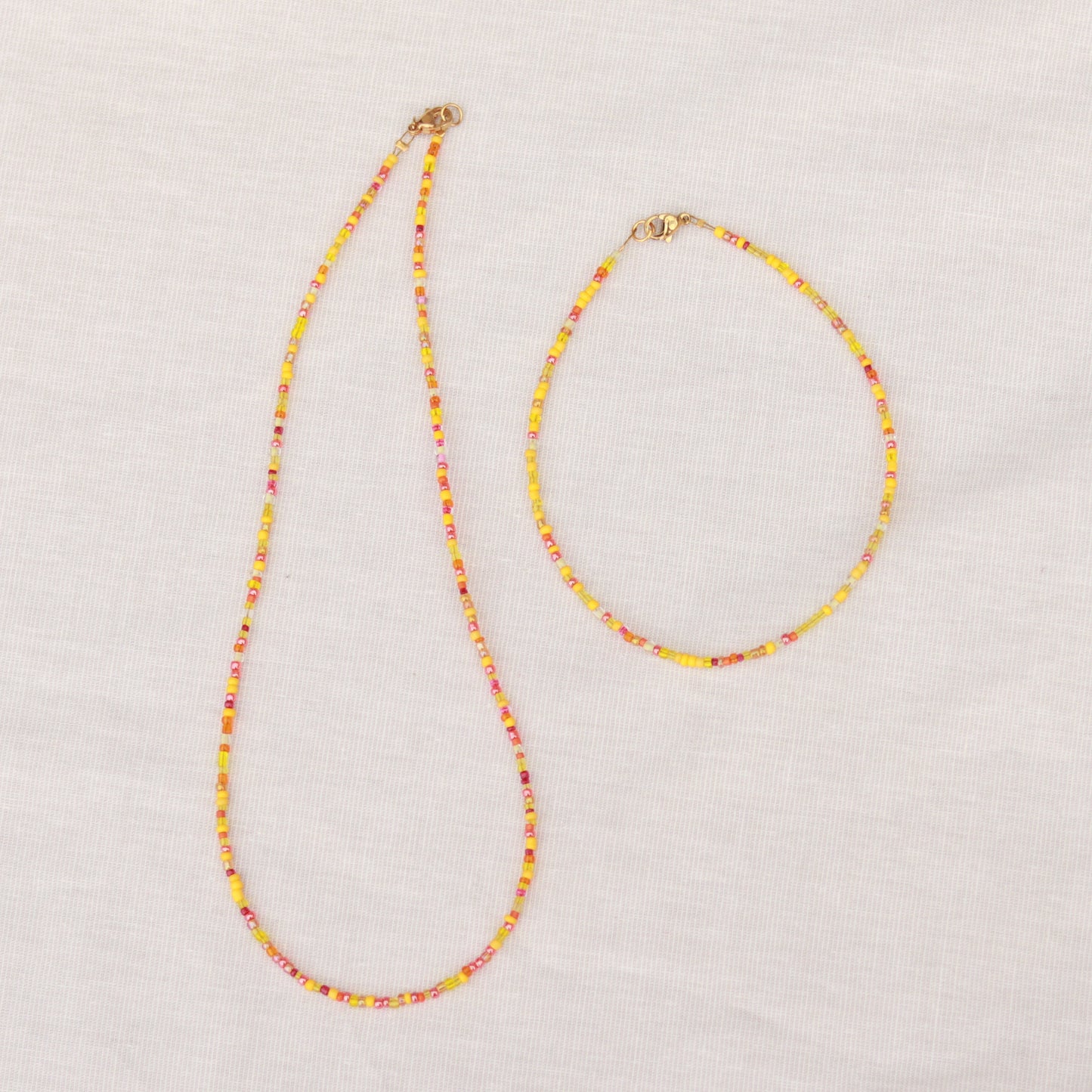 Sunshine | Perlenkette | Sommerkette | Fußkette | Armband | individuell