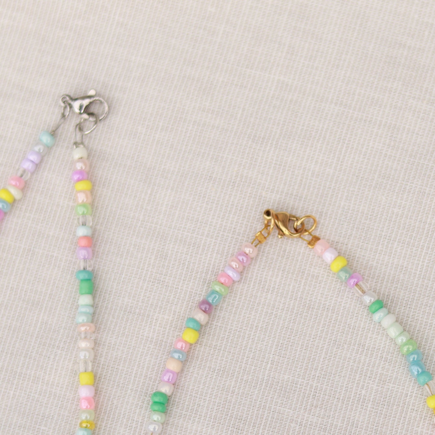 Cotton Candy | Perlenkette | Fußkette | Armband | individuell