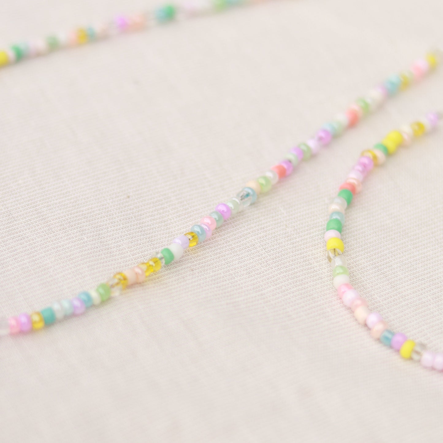 Cotton Candy | Perlenkette | Fußkette | Armband | individuell