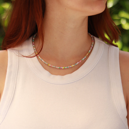 Cotton Candy | Perlenkette | Fußkette | Armband | individuell