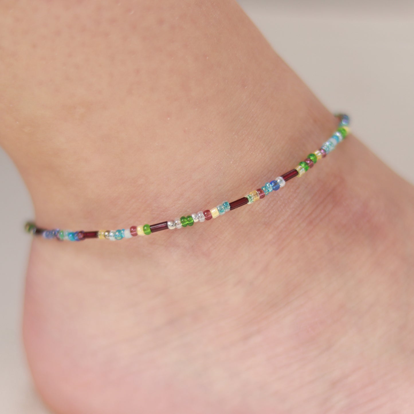 Cherry Gum | Perlenkette | Sommerkette | Fußkette | Armband | individuell