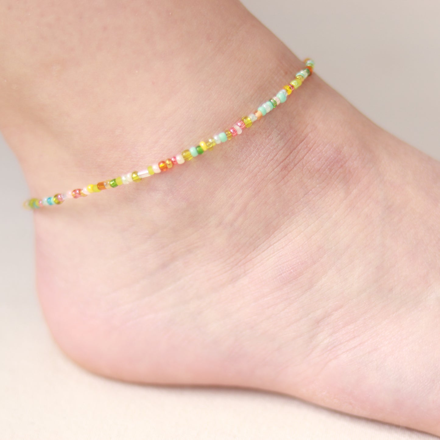 Flowers | Perlenkette | Sommerkette | Fußkette | Armband | individuell