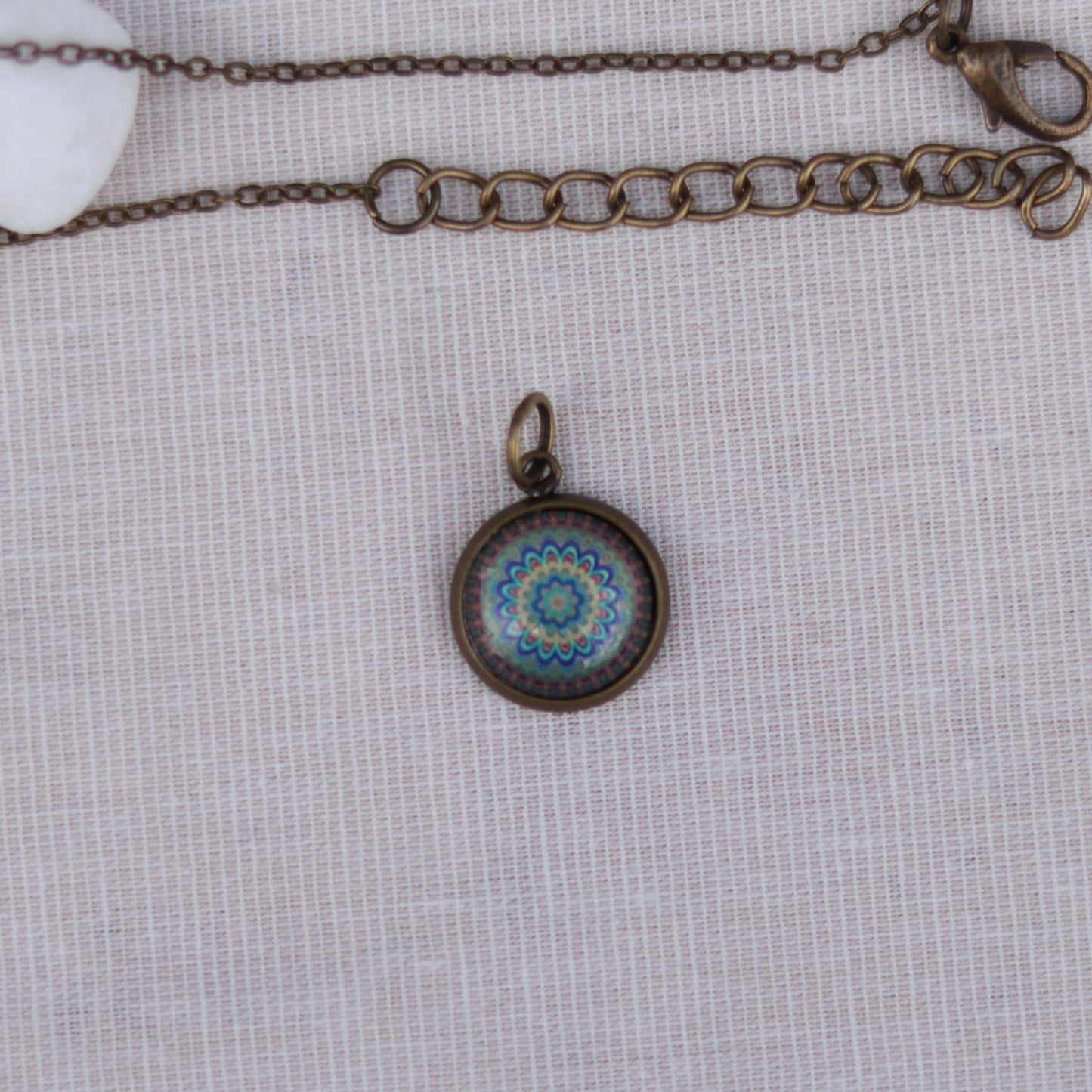 Cabochon Charm | Halskette | bronzefarben