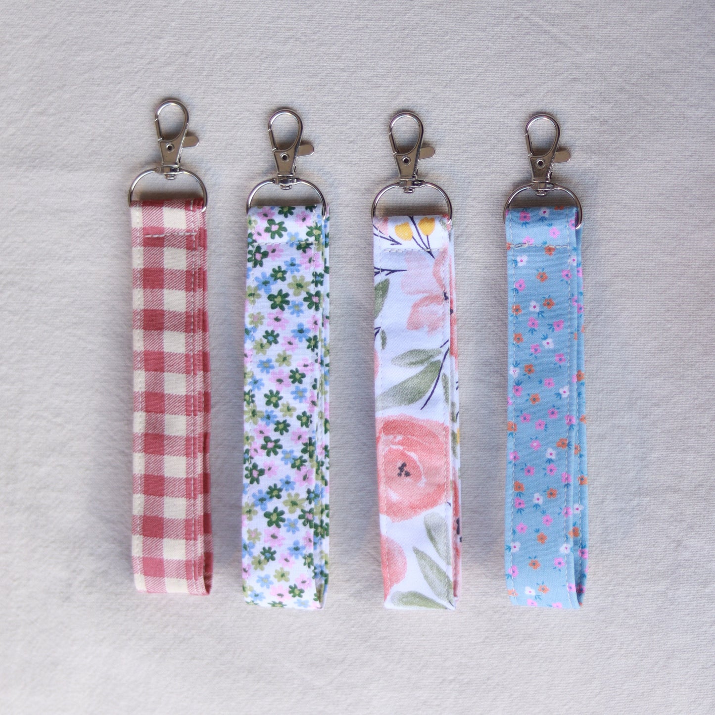 Schlüsselanhänger rosa Blümchen