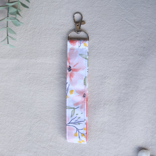 Schlüsselanhänger rosa Blümchen