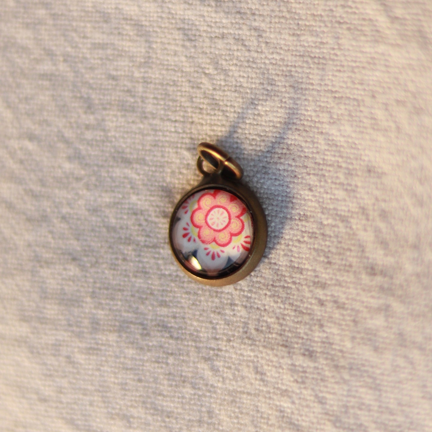 Cabochon Charm | Halskette | bronzefarben