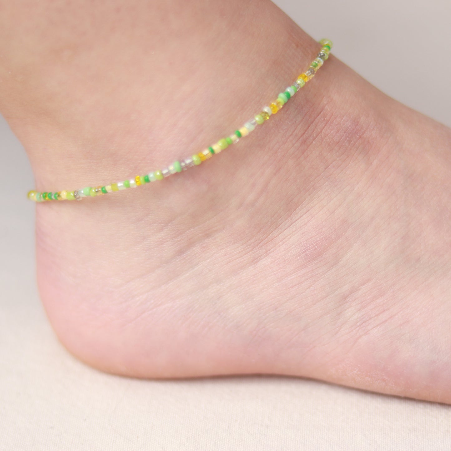 Limonella | Perlenkette | Sommerkette | Fußkettchen | Armband | individuell