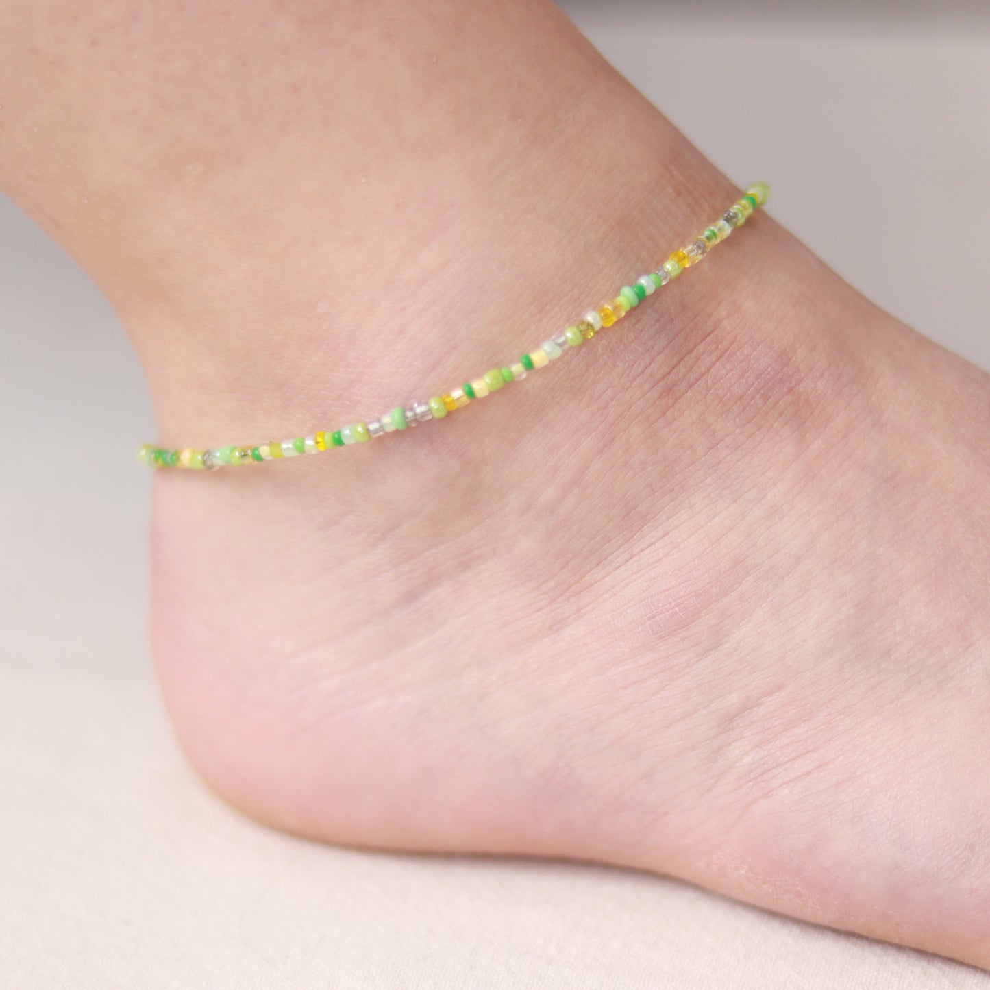 Limonella | Perlenkette | Sommerkette | Fußkettchen | Armband | individuell