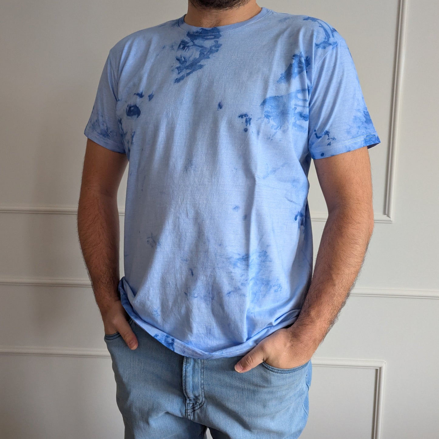 Blue Serenity | Batik T-Shirt | blau