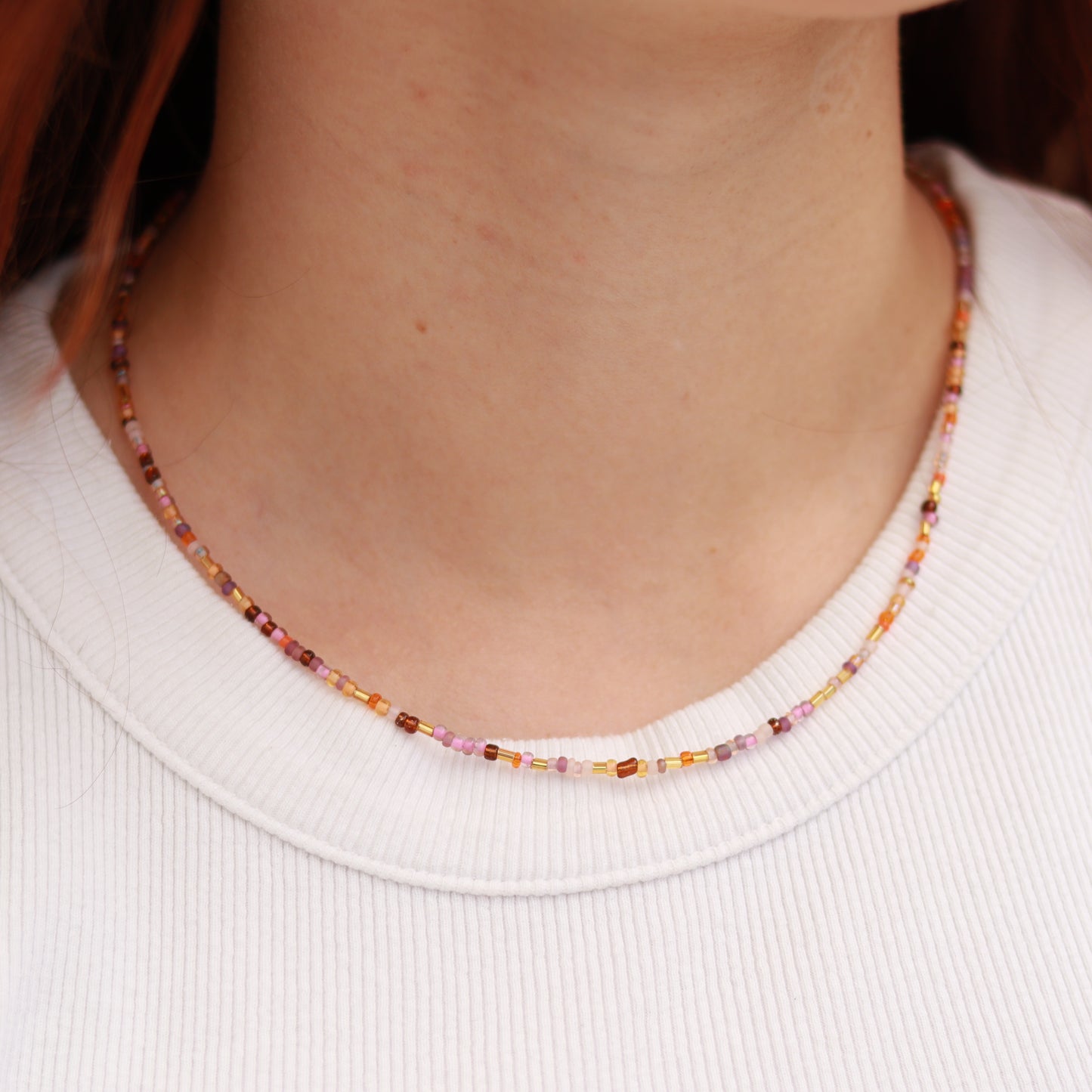 Corallia | Perlenkette | Sommerkette | Fußkettchen | Armband | individuell