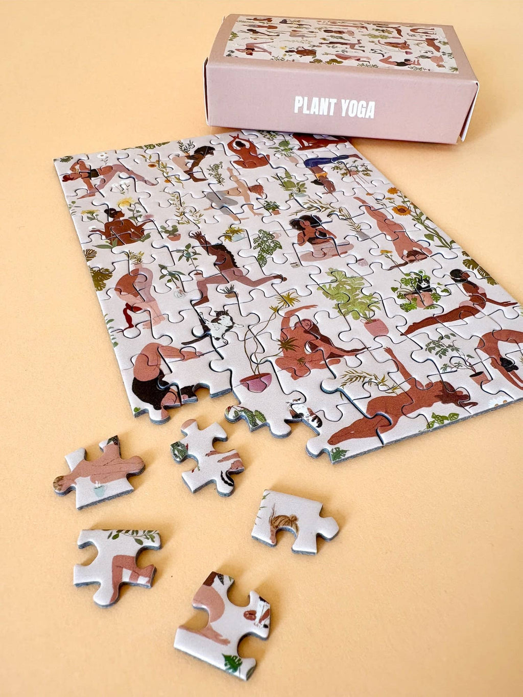 Mini-Puzzle Plant Yoga, 99 Teile