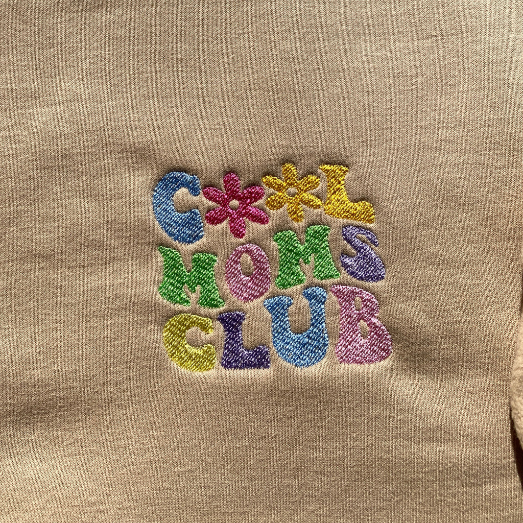 Cool moms club besticktes sweatshirt geschenk