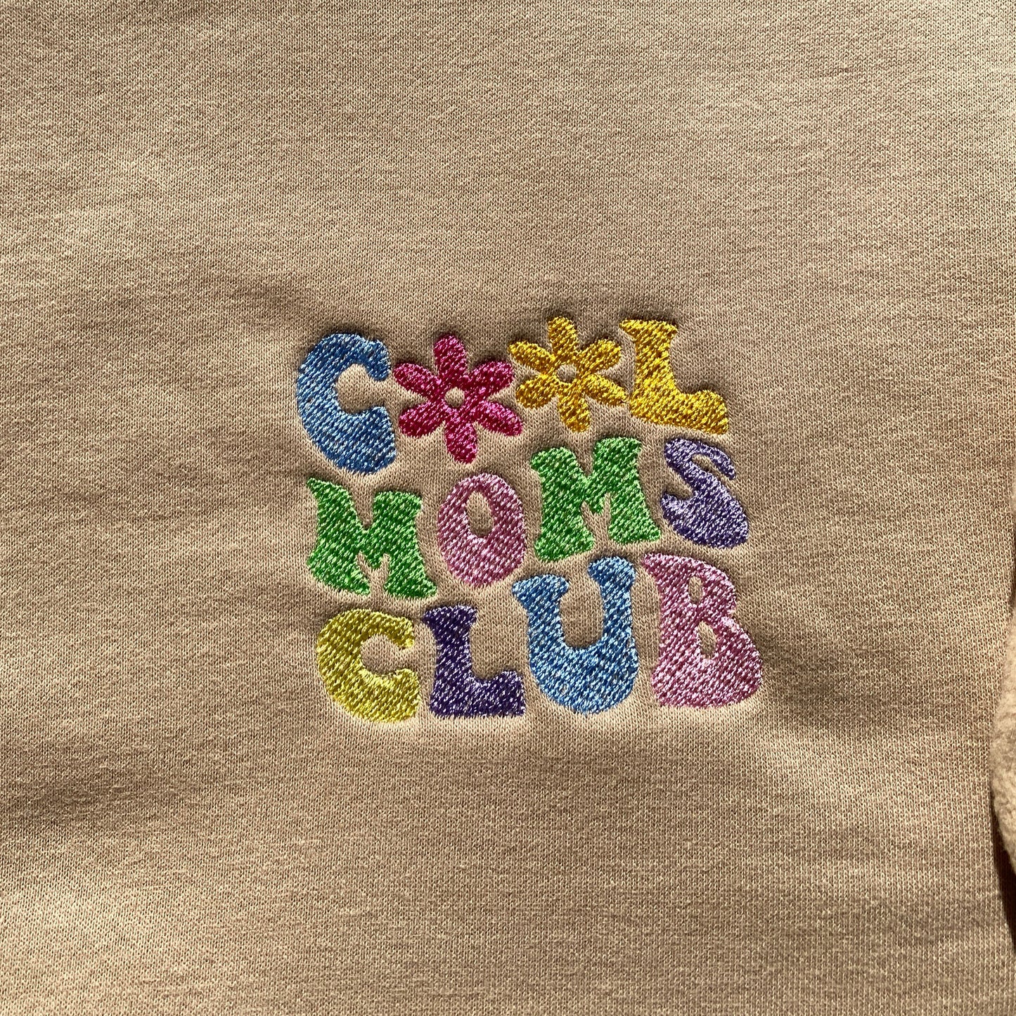 Cool moms club besticktes sweatshirt geschenk