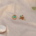 Aqua Lux | Ohrstecker | gold | türkis