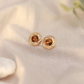 Golden Eye | Ohrstecker | Tigerauge | gold | braun