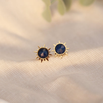 Sunlit Blue | Ohrstecker | Lapislazuli | gold | blau