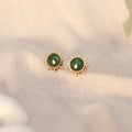 Sunlit Green | Ohrstecker | Aventurin | gold | grün
