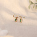 Green Serenity | Creolen | Aventurin Anhänger | gold | grün