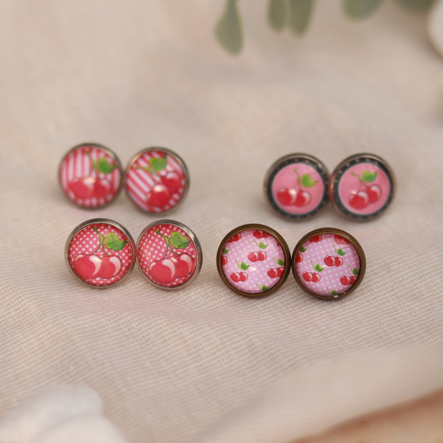 Cherry Bliss | Ohrstecker | Kirschen Design
