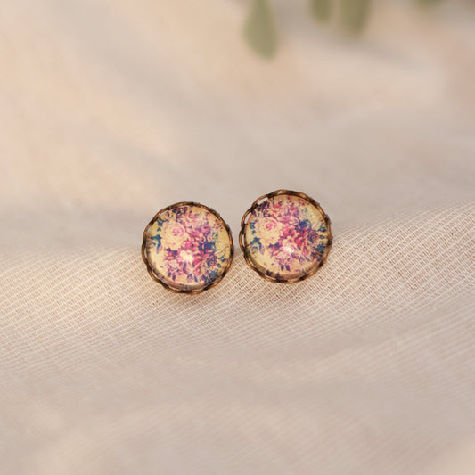 Rose Charm | Ohrstecker | Blumen Design