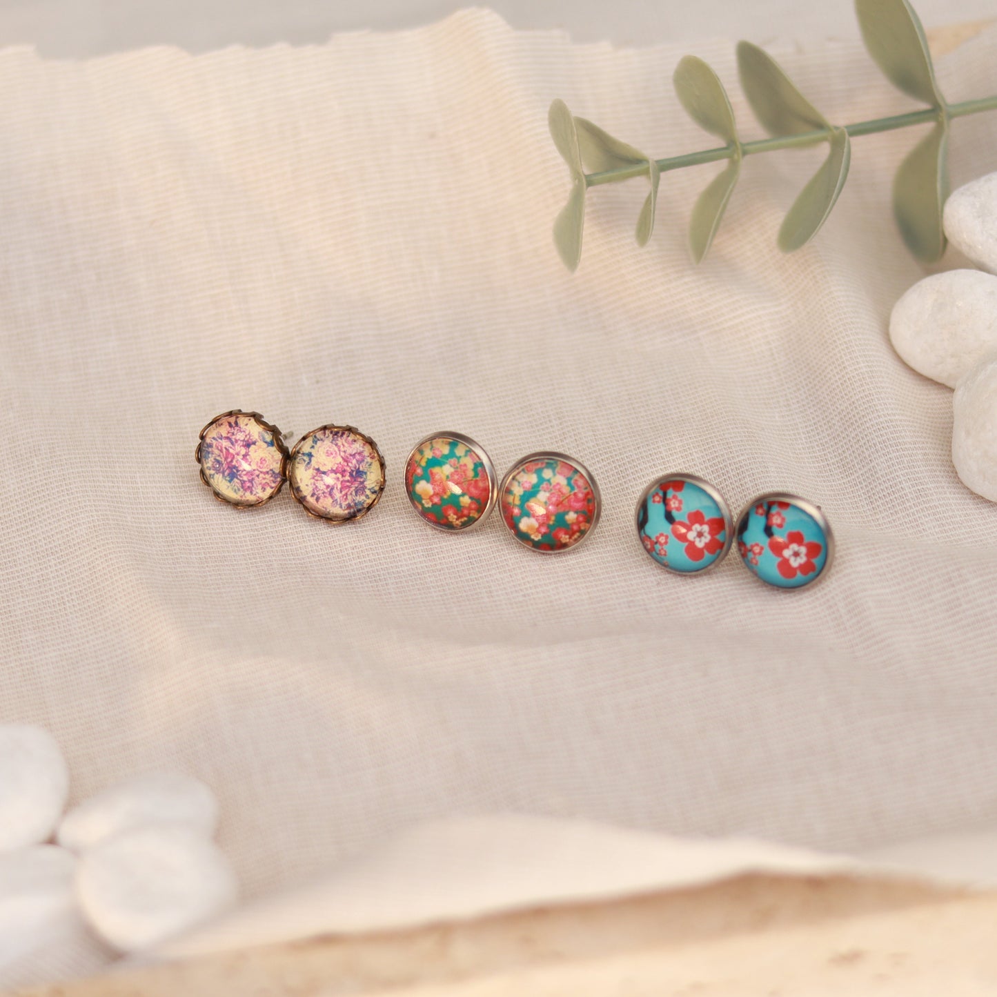 Rose Charm | Ohrstecker | Blumen Design