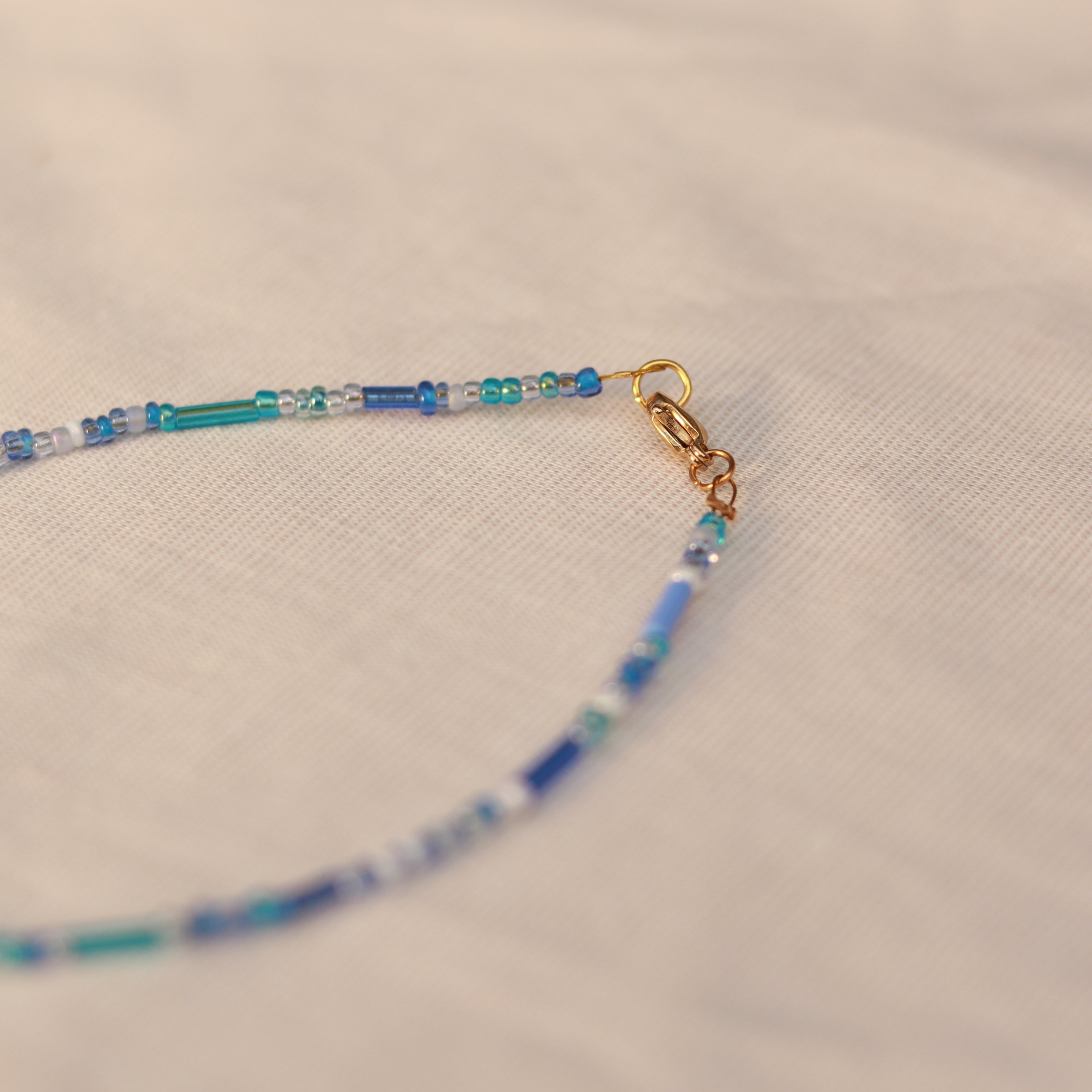 Azure | Perlenkette | Sommerkette | Fußkettchen | Armband | individuell