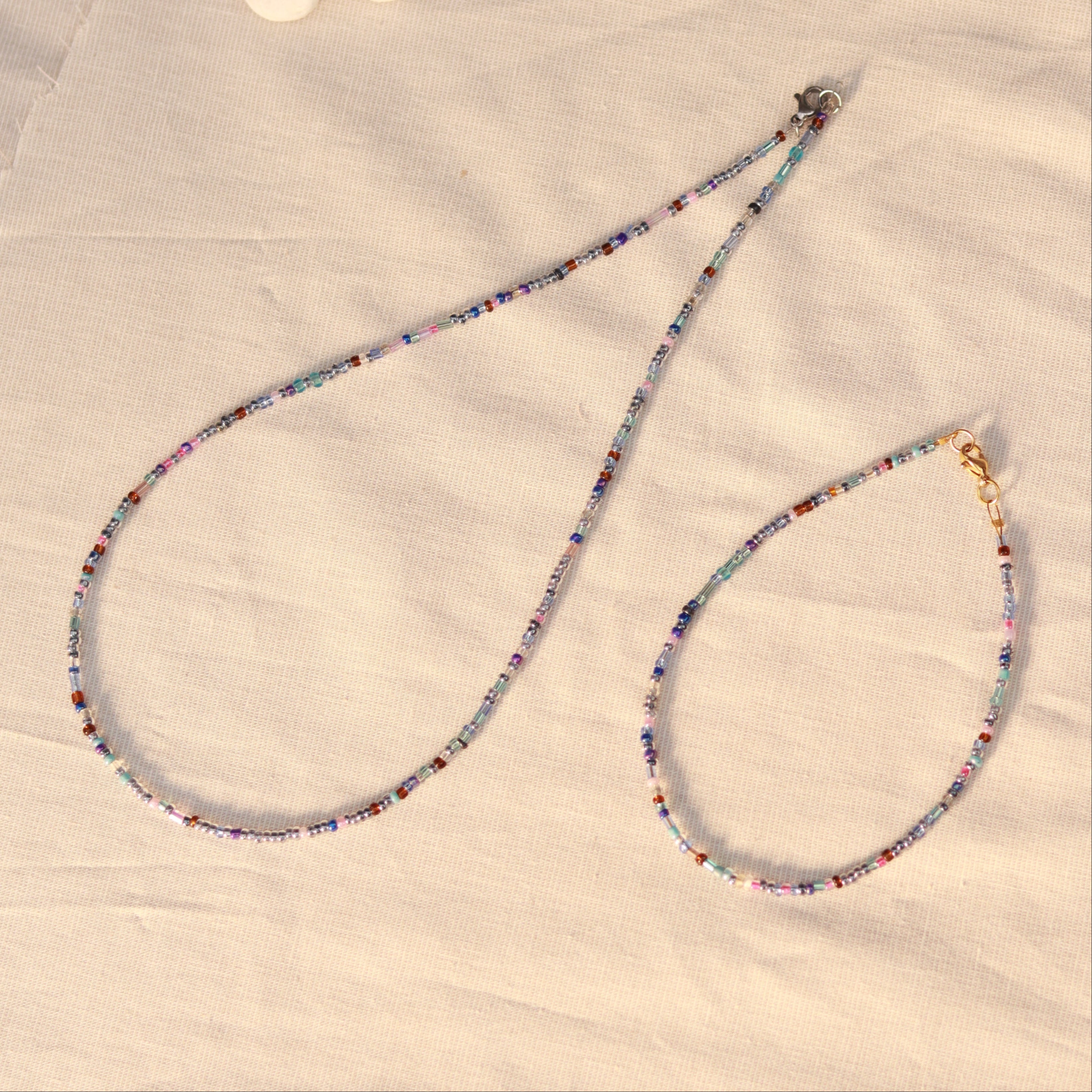 Lavender Haze | Perlenkette | Sommerkette | Fußkette | Armband | individuell