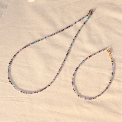 Lavender Haze | Perlenkette | Sommerkette | Fußkette | Armband | individuell