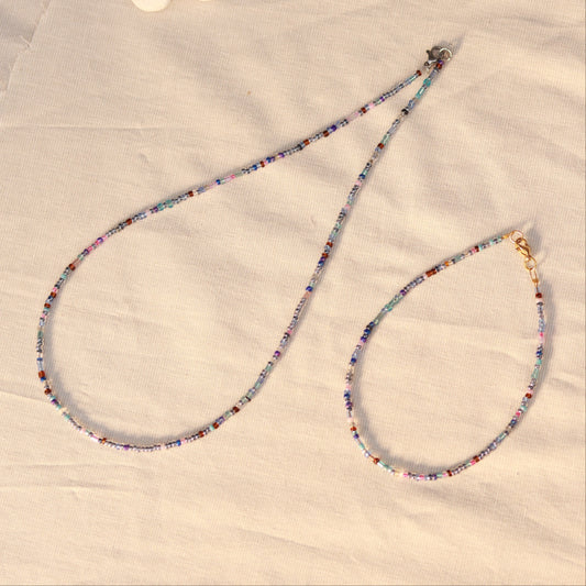 Lavender Haze | Perlenkette | Sommerkette | Fußkette | Armband | individuell