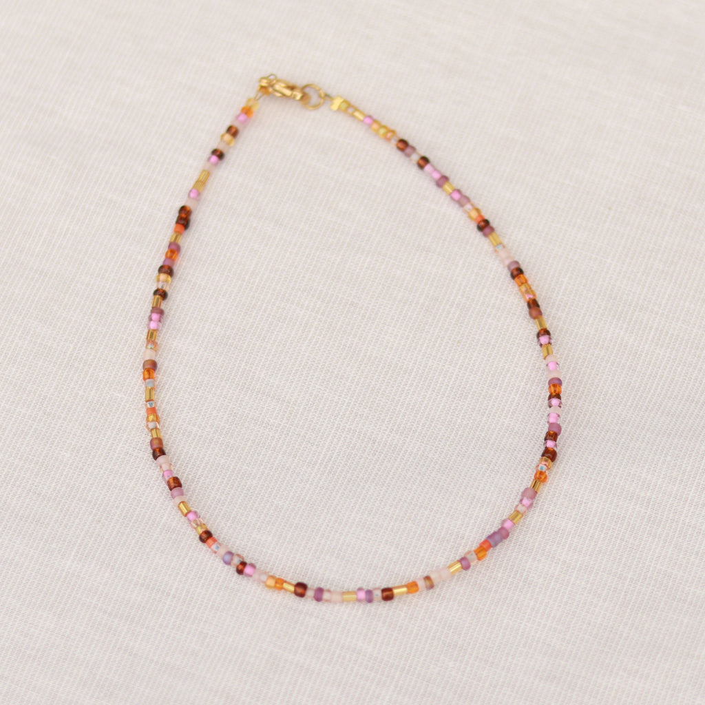 Desert Rose | Perlenkette | Sommerkette | Fußkette | Armband | individuell