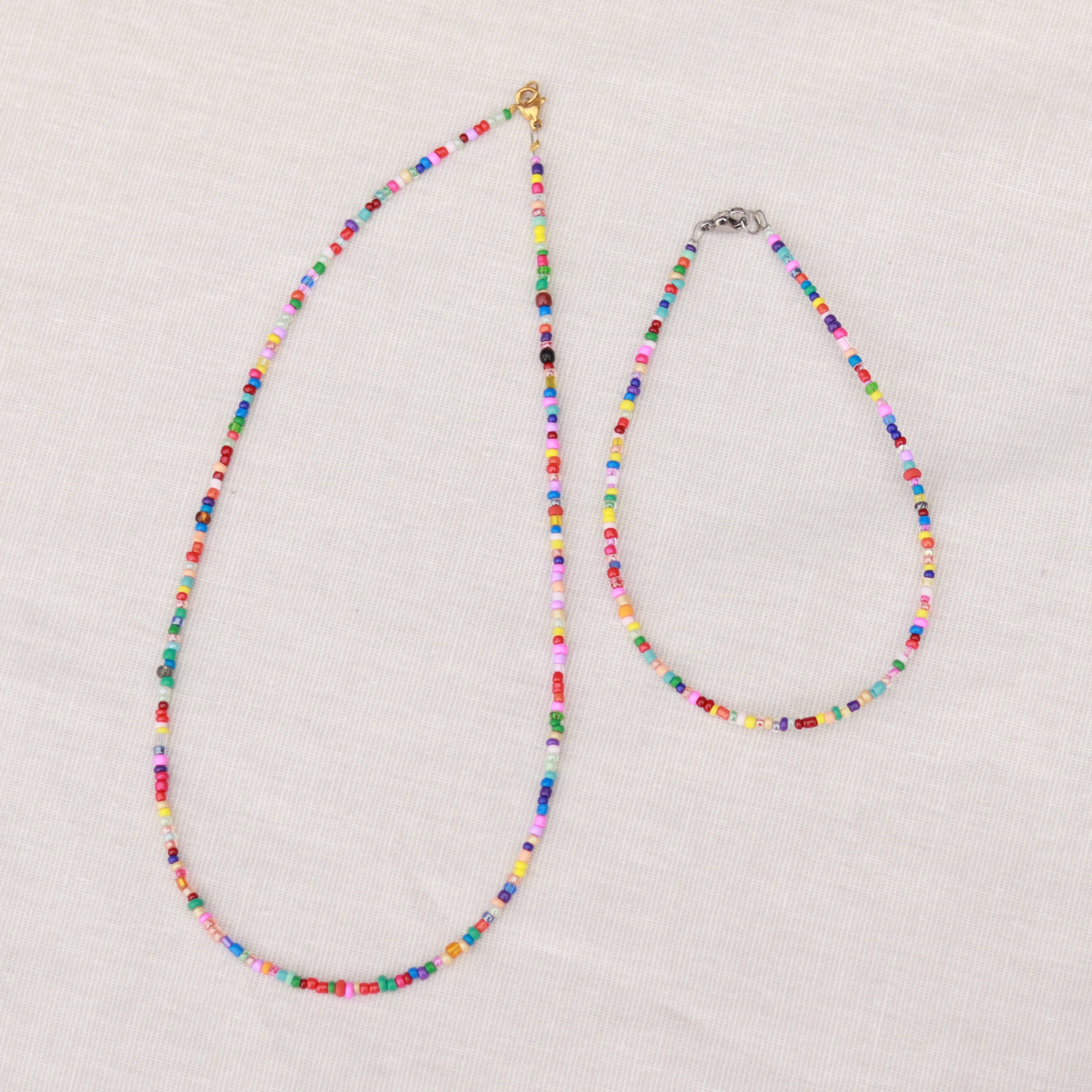 Perlenkette bunt | Sommerkette | Fußkettchen | Armband
