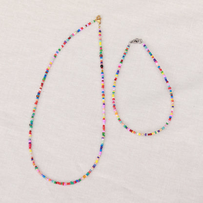 Colour Blast | Perlenkette | Sommerkette | Fußkette | Armband | individuell
