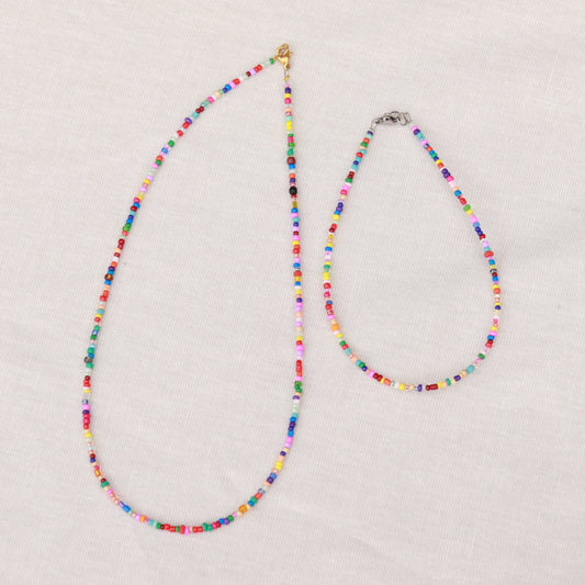 Colour Blast | Perlenkette | Sommerkette | Fußkette | Armband | individuell