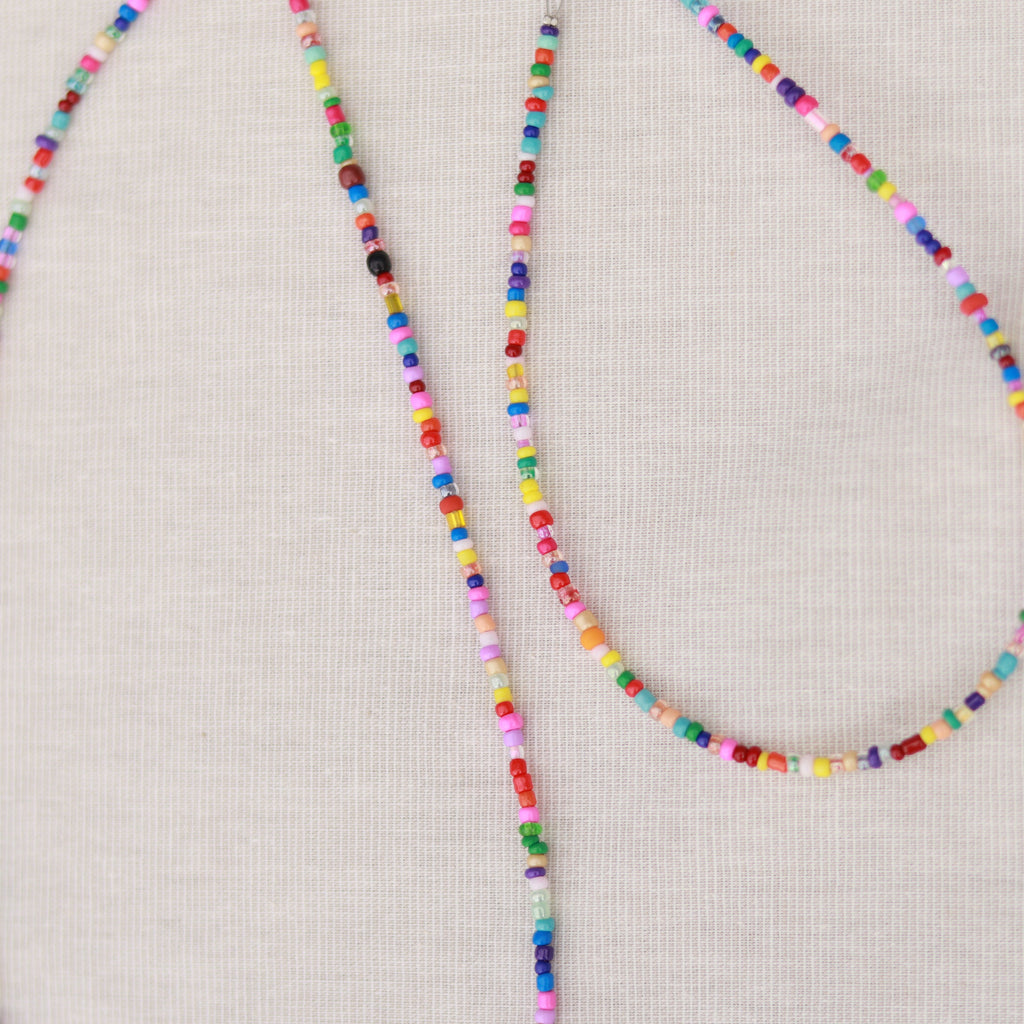 Perlenkette bunt | Sommerkette | Fußkettchen | Armband