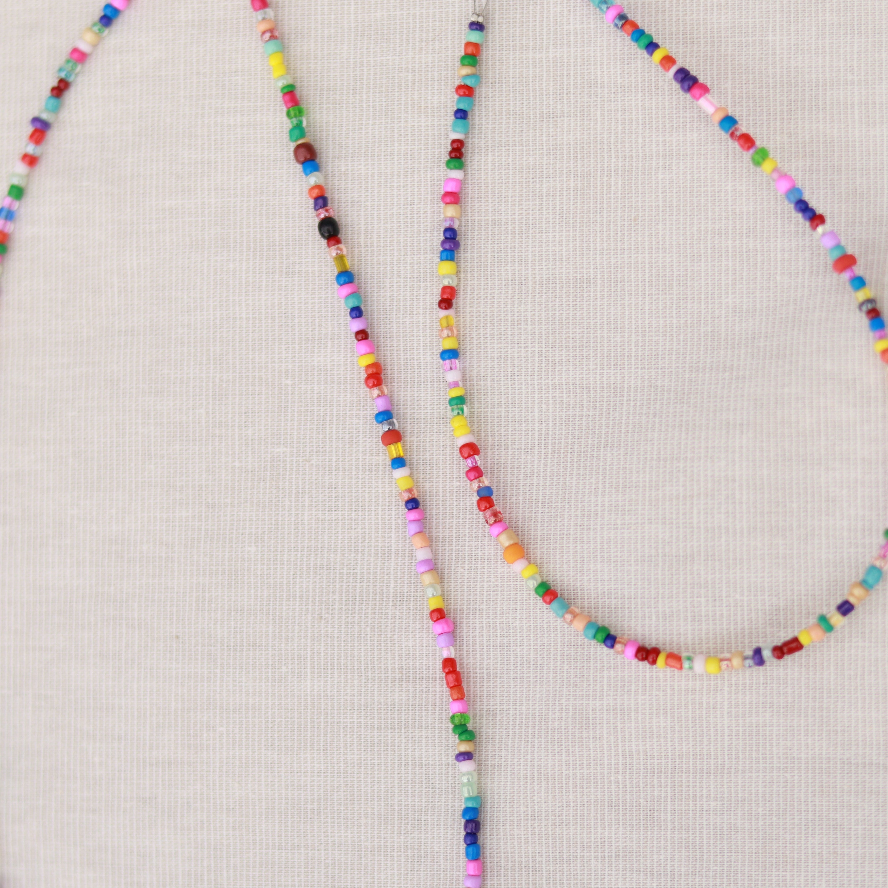 Perlenkette bunt | Sommerkette | Fußkettchen | Armband