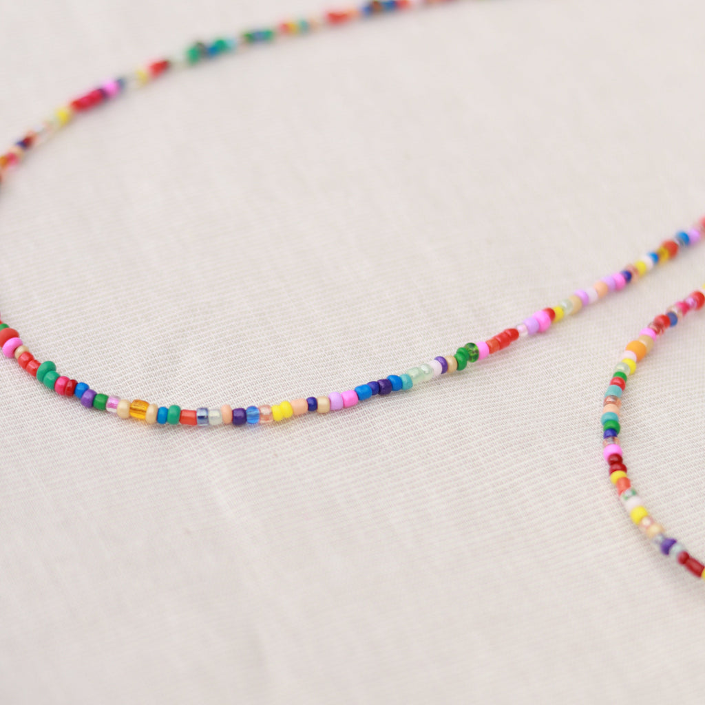 Perlenkette bunt | Sommerkette | Fußkettchen | Armband