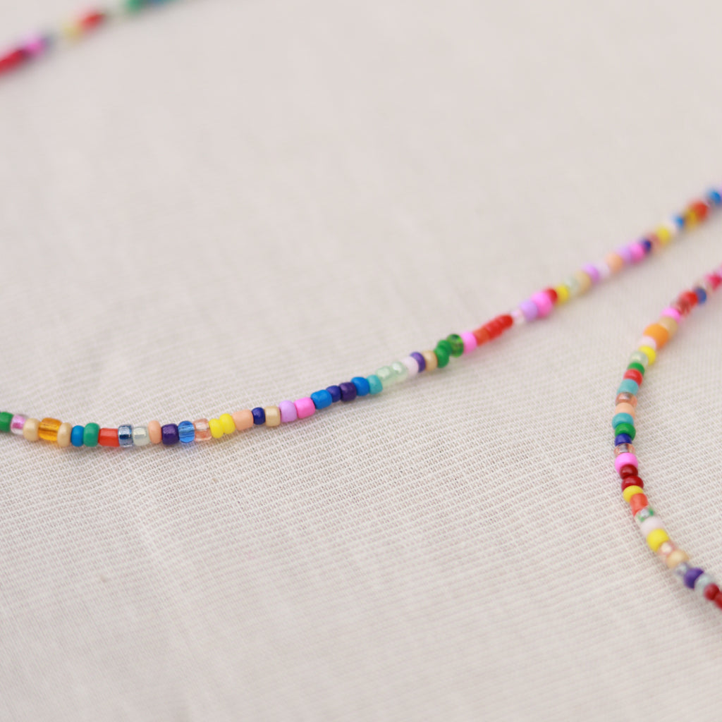 Perlenkette bunt | Sommerkette | Fußkettchen | Armband