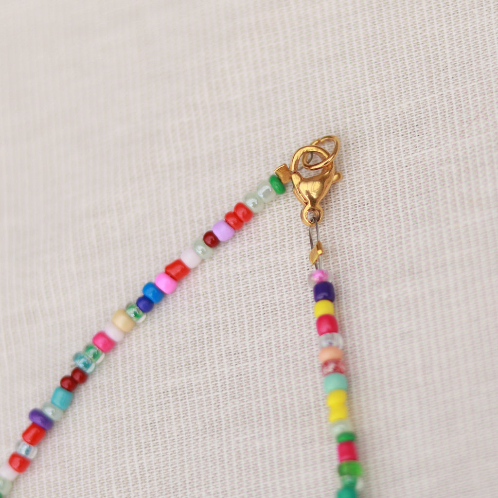 Perlenkette bunt | Sommerkette | Fußkettchen | Armband