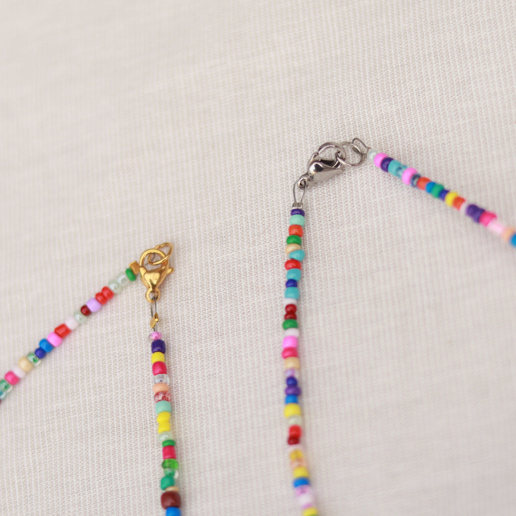Perlenkette bunt | Sommerkette | Fußkettchen | Armband