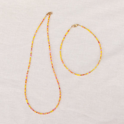 Sunshine | Perlenkette | Sommerkette | Fußkette | Armband | individuell