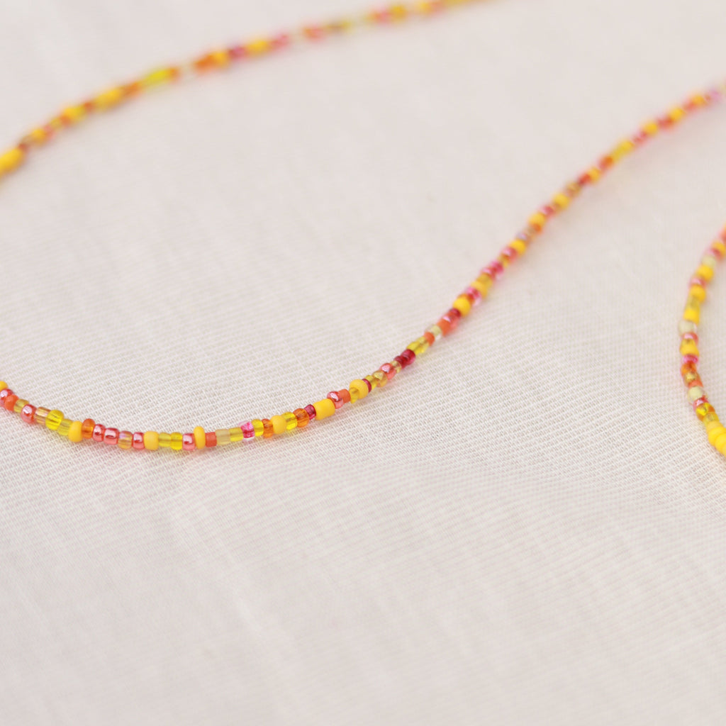 Sunshine | Perlenkette | Sommerkette | Fußkette | Armband | individuell