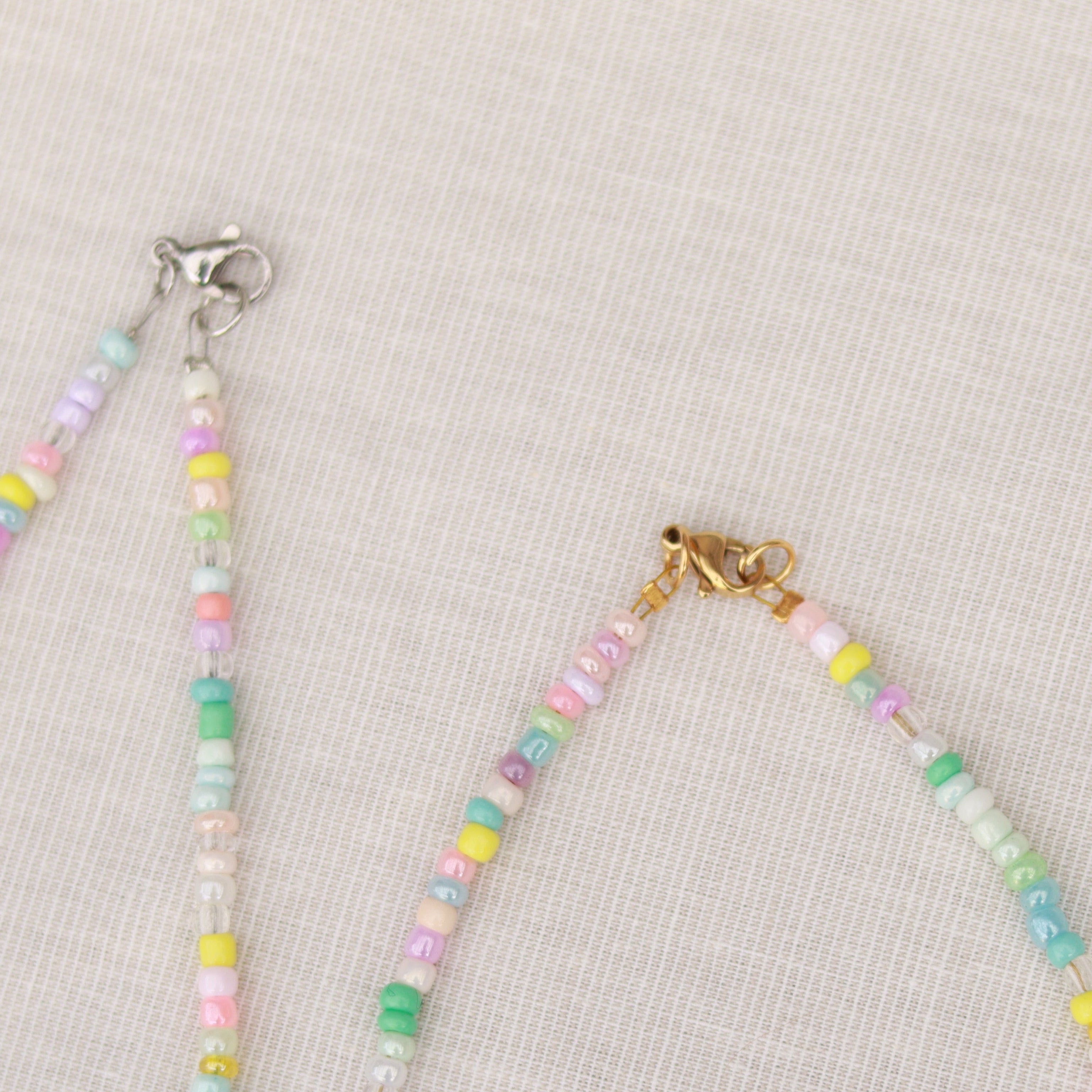 Cotton Candy | Perlenkette | Fußkette | Armband | individuell